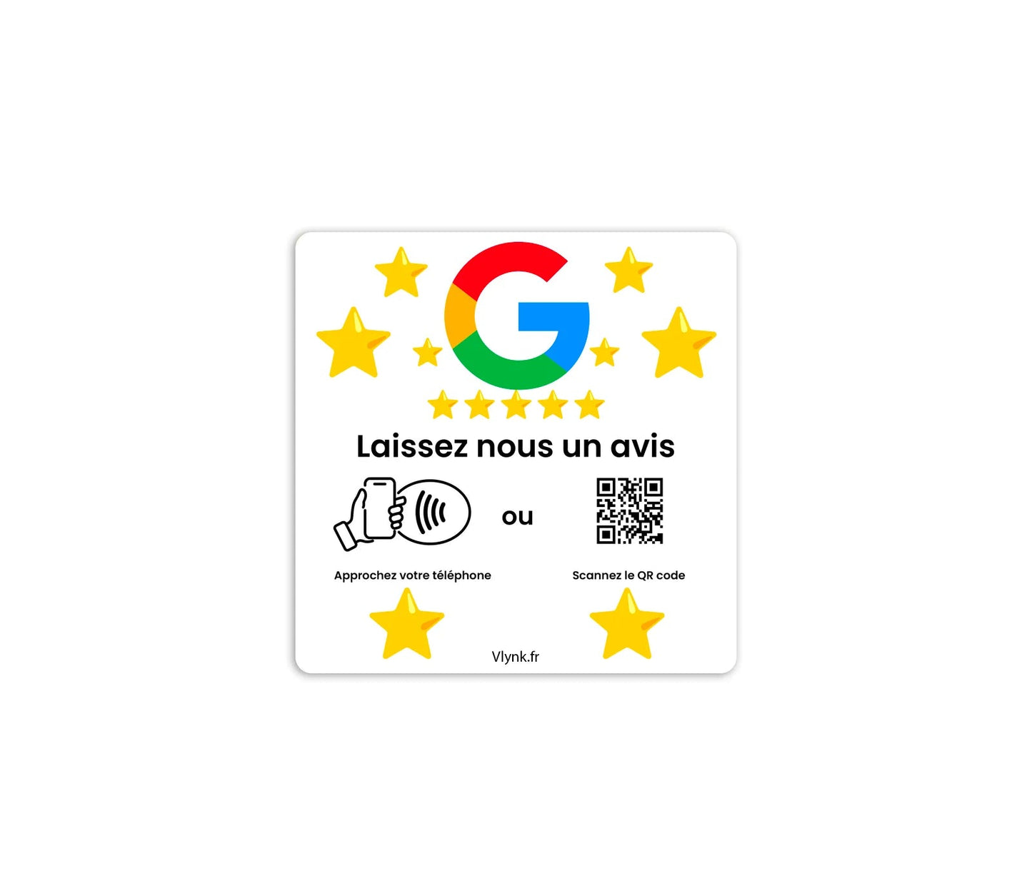 Plaque avis google