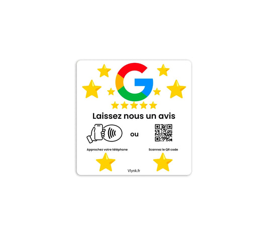 Plaque avis google