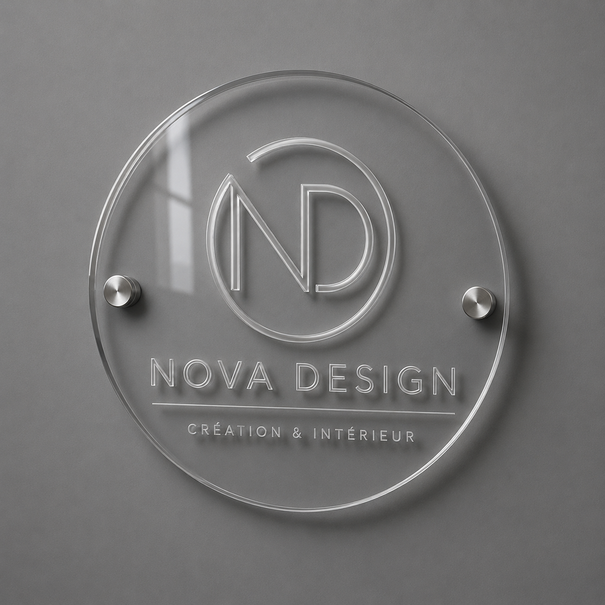 Logo et lettrage en plexiglass