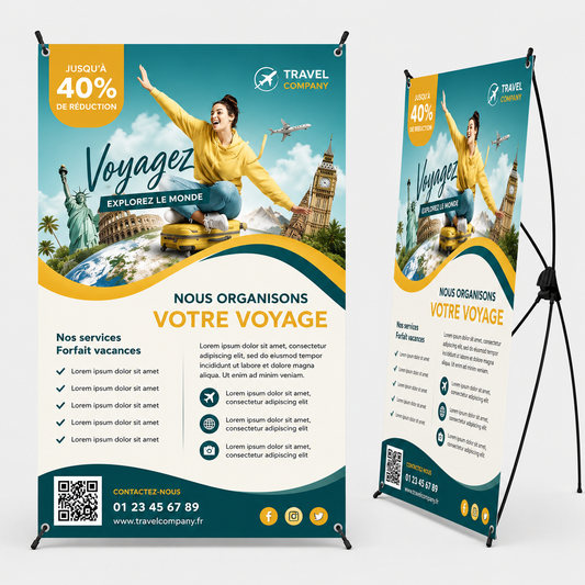 X-Banner A3 de Comptoir