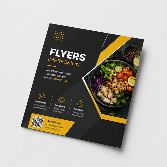 Flyers avec Vernis Sélectif 15x15cm