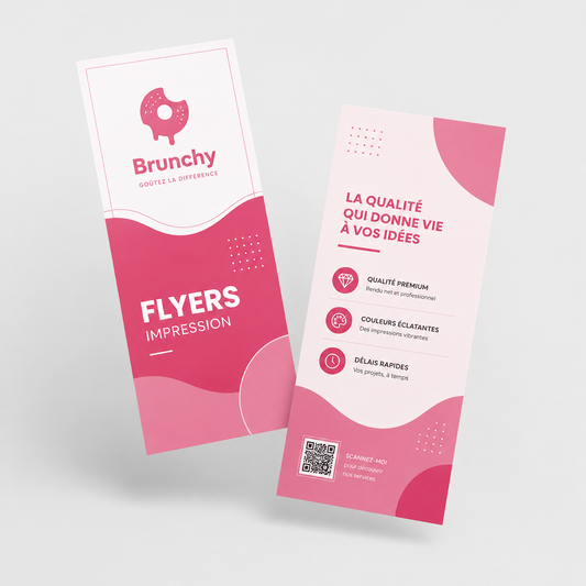 Flyers avec Vernis Sélectif 10x21cm