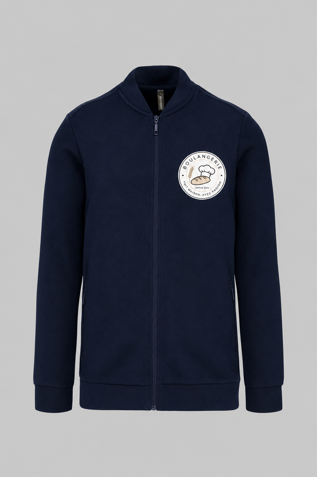 K4002 - Veste molleton zippée homme
