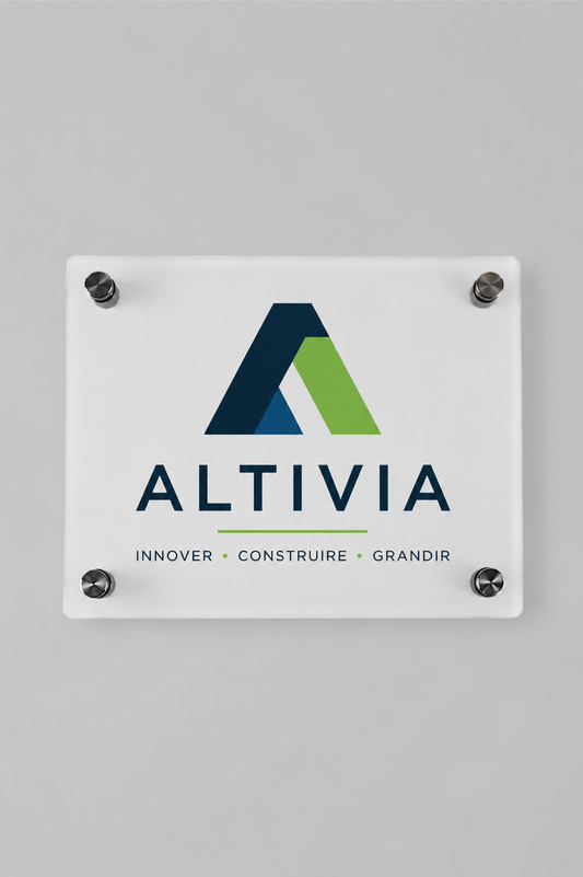 Plaque Professionnelle Plexiglass pour la personnalisation (Pack 5 unt)
