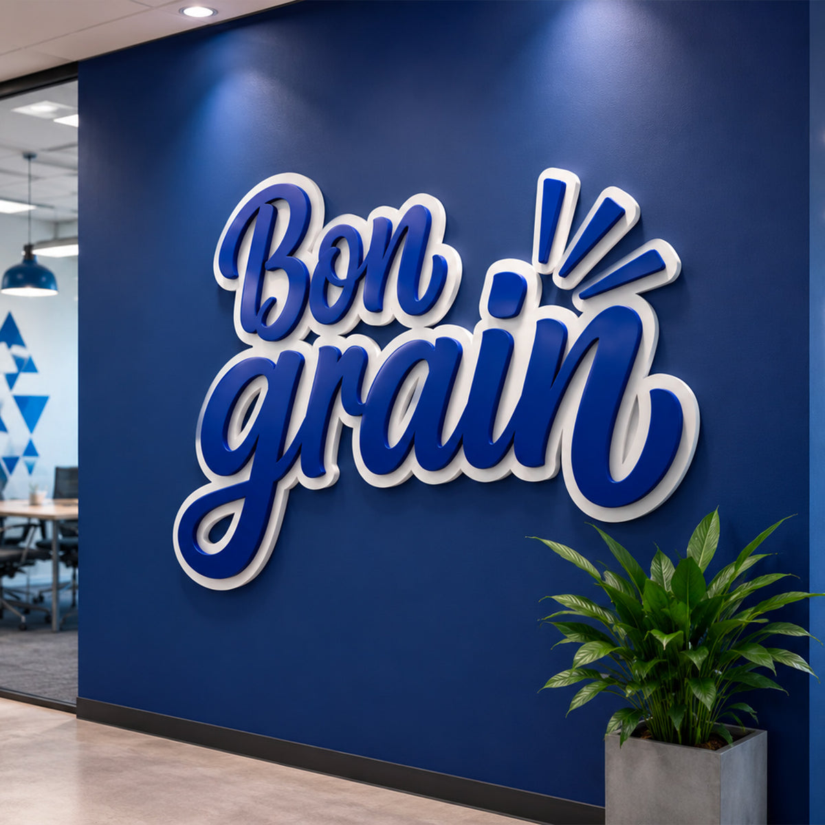 Logo et lettrage en PVC forex