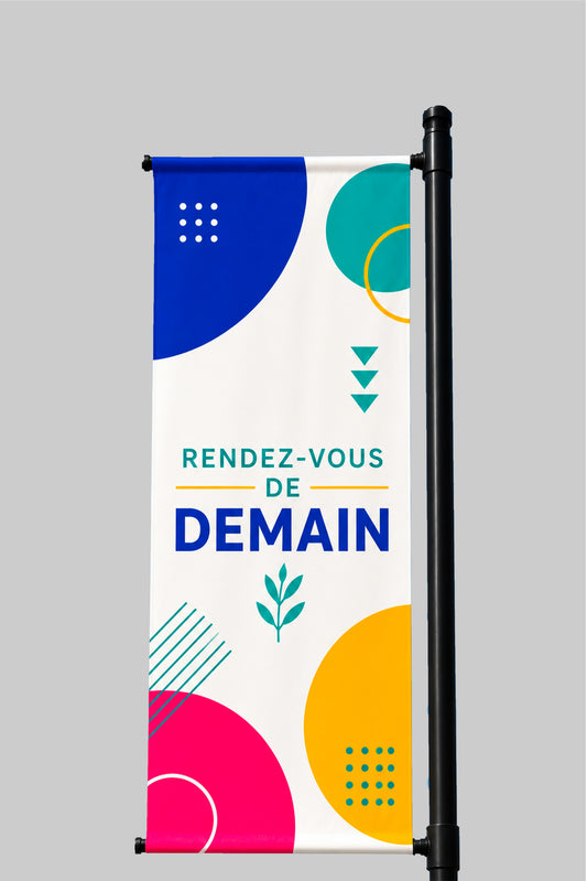 Enseigne drapeau toile
